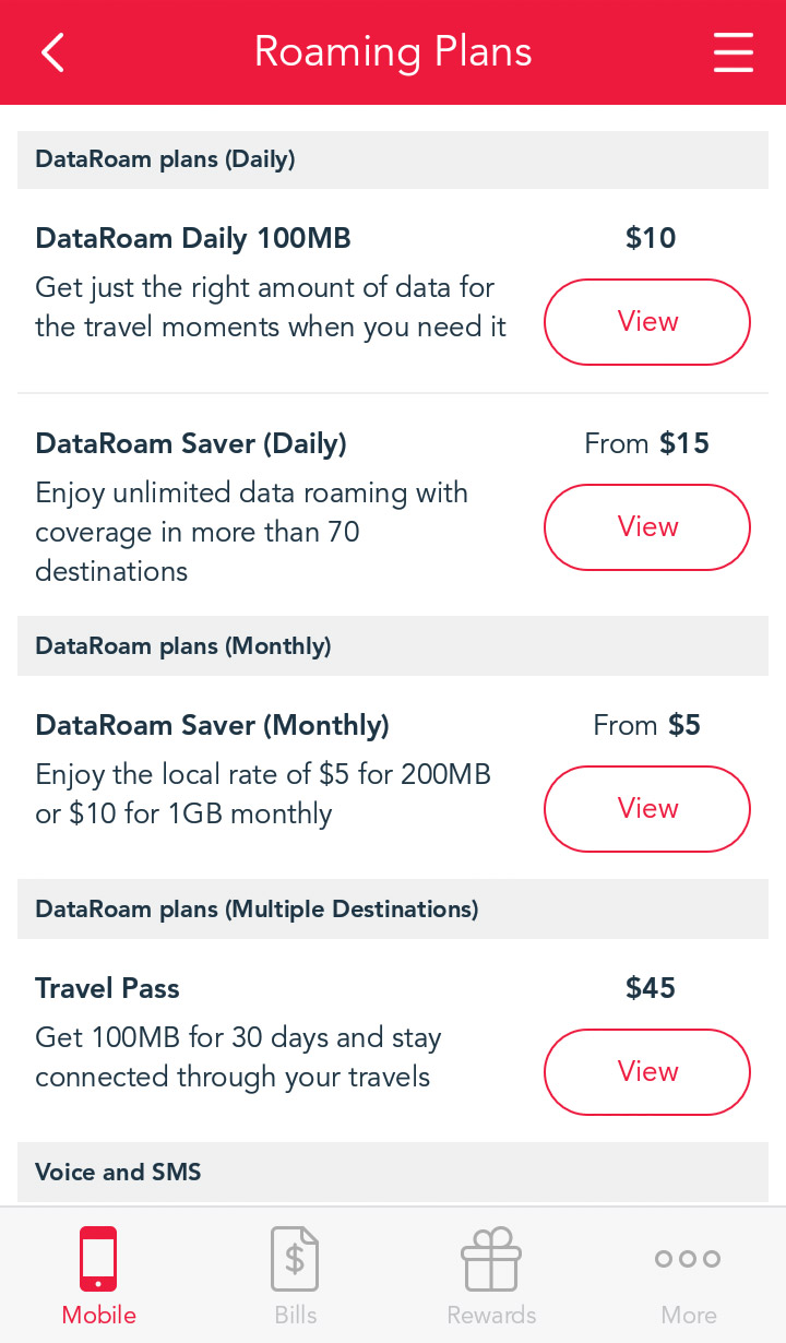 singtel business data roaming plan